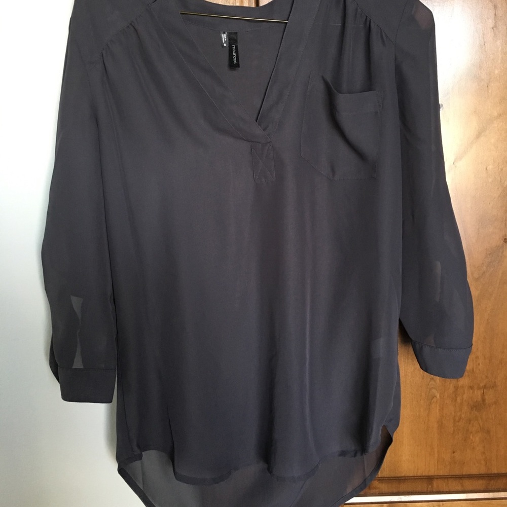 Maurices grey dress shirt - Picture 1 of 2